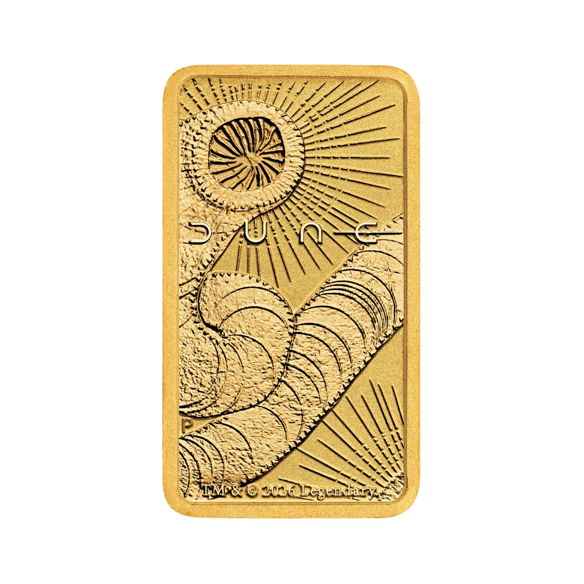 DUNE 1g Gold Minted Bar