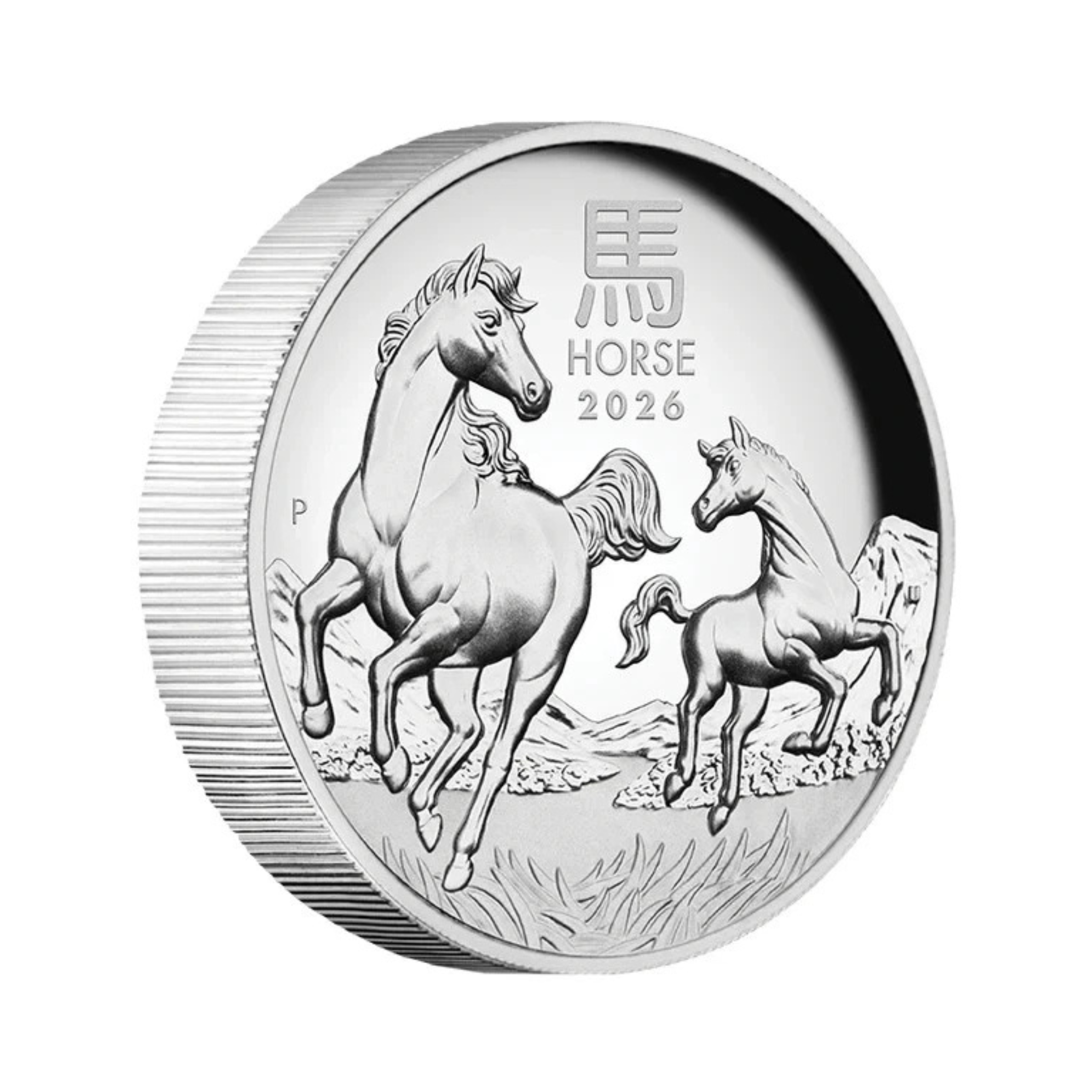 2026 Year of the Horse Lunar Series III 1oz Silver Proof High Relief Perth Mint
